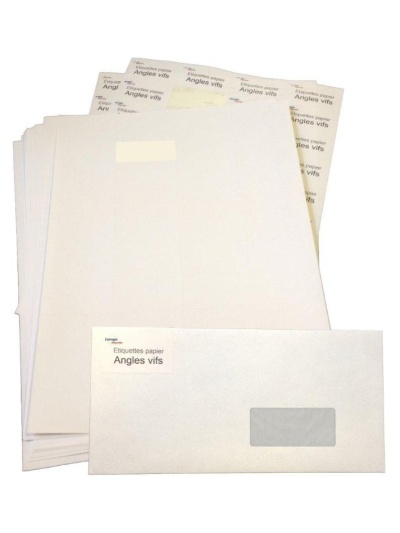 Etiquettes A4 - Angles Vifs