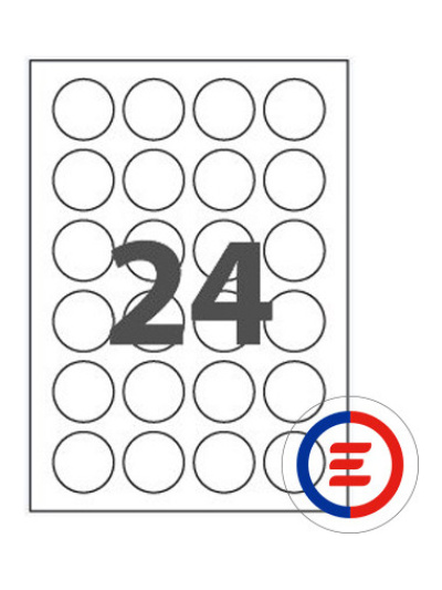 Etiquettes A4 Rondes et Ovale