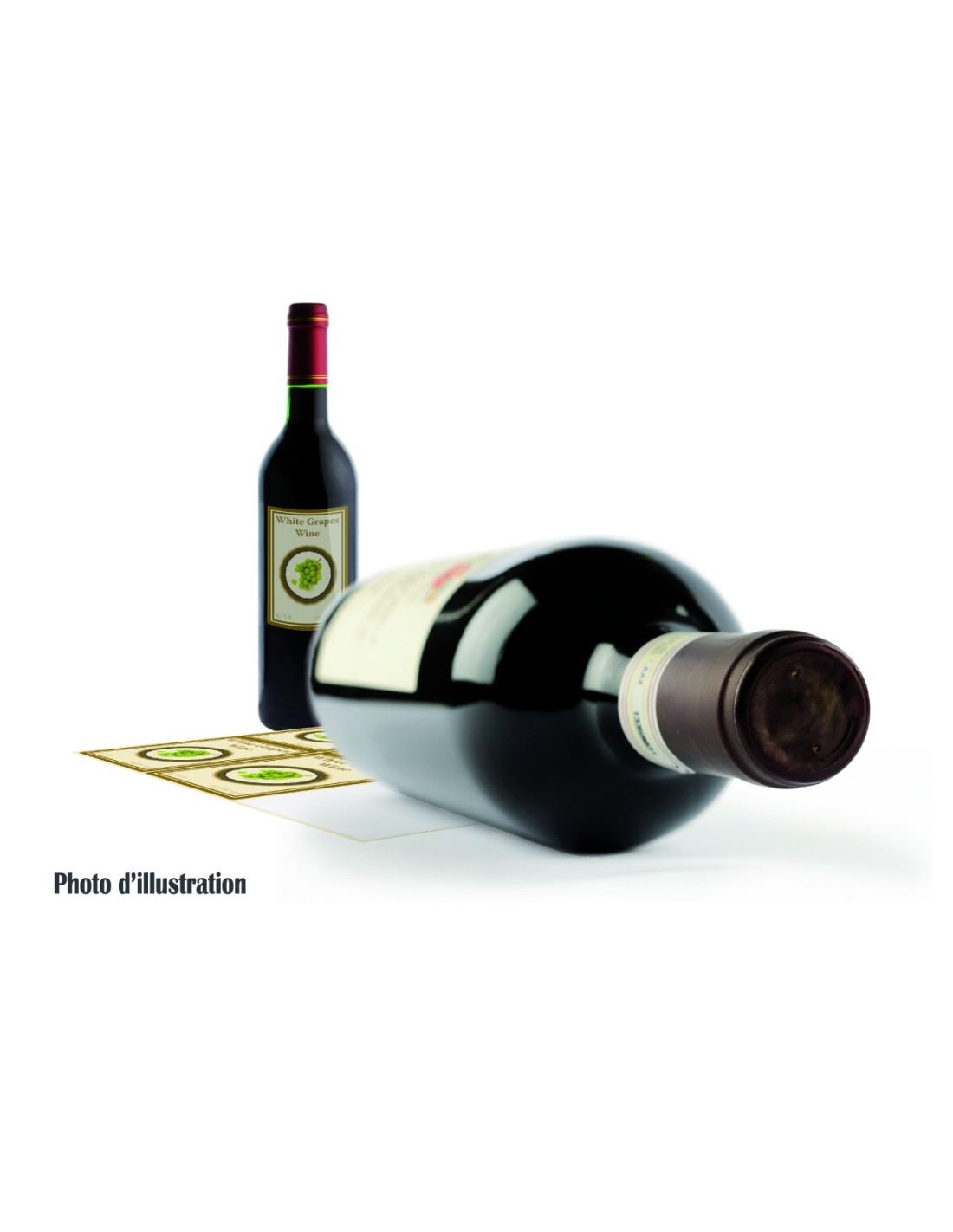 Etiquettes adhésives A4 - Vergé Crème