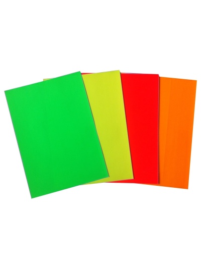 Etiquettes fluo adhésives