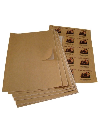 Etiquettes en papier Kraft