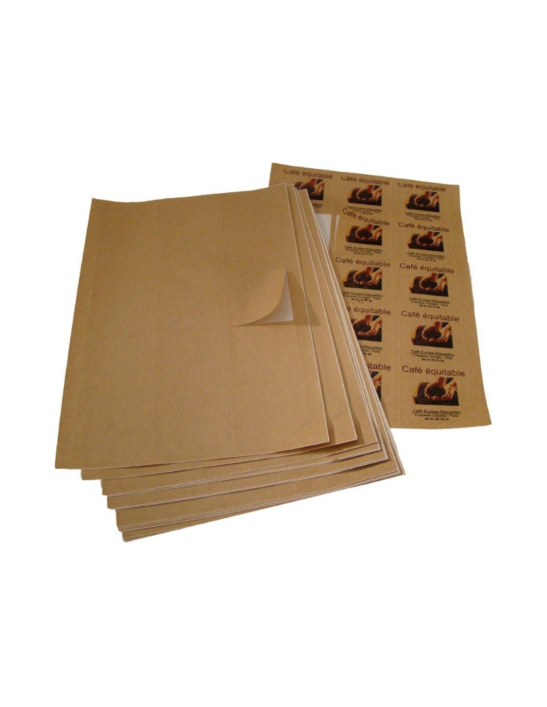 Etiquettes en papier Kraft